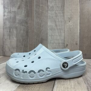 Crocs Baya Women's Size 7 Clog Shoes Slip-On Sandals Waterproof Mineral Blue